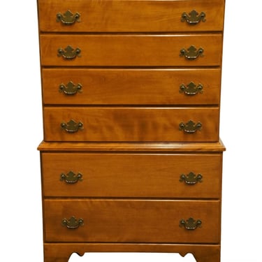 ETHAN ALLEN BAUMRITTER Heirloom Nutmeg Maple Colonial Early American 34" Chest on Chest 632 