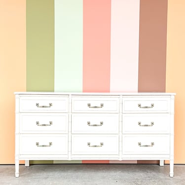 Palm Beach Style Faux Bamboo Dresser