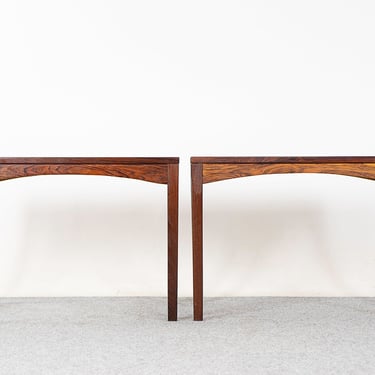 Danish Rosewood Side Table Pair - (322-046) 