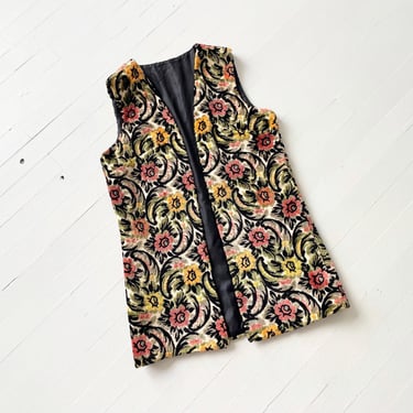 1970s Floral Tapestry Vest 