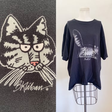 Vintage 1990s/2000s Bad Cat T-shirt / L 