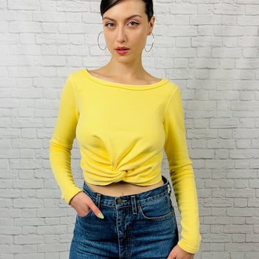 Rachel Comey Argento Sweatshirt, Size XS, Yellow