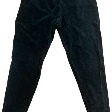 80s Black Velour Stirrup Pants S Xs By Hb