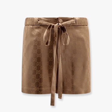 Gucci Women Gucci Beige Shorts