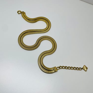 Gold Double Link Chain Necklace