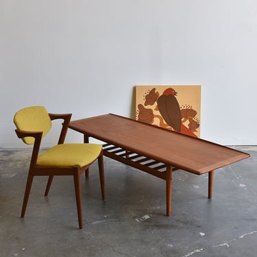 Danish Modern Teak Coffee Table by Grete Jalk for Glostrup Mobelfabrik