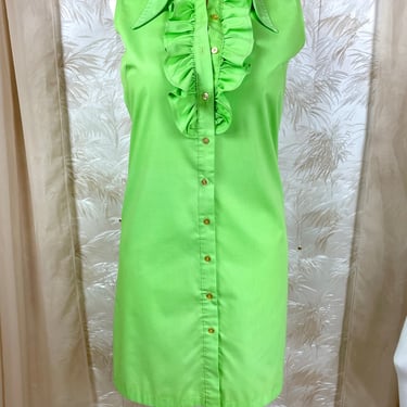 1960's Ruffle Shift Dress
