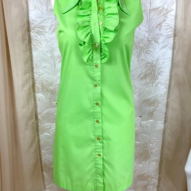 1960's Ruffle Shift Dress