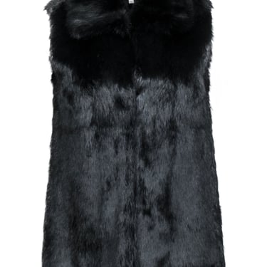 Rebecca Minkoff - Black Rabbit Fur Vest Sz XS