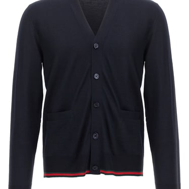 Gucci Men Web Ribbon Cardigan