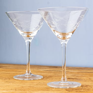 Fern Martini Glasses - Set of 2