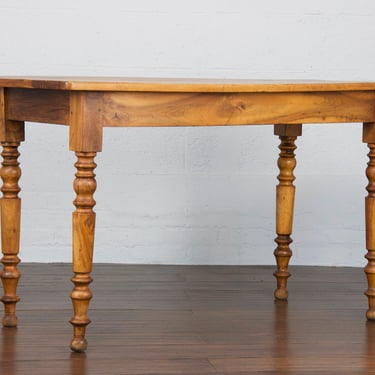 Antique Country French Provincial Farmhouse Walnut Table 
