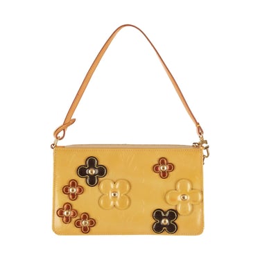 Louis Vuitton Yellow Floral Vernis Shoulder Bag