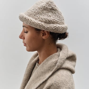 Lauren Manoogian Handknit Purl Roll Hat, Dust