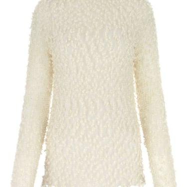 Jil Sander Woman Ivory Mesh Top