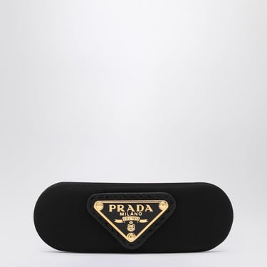 Prada Black Hair Clip In Re-Nylon Women