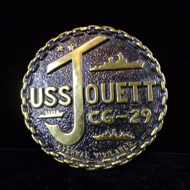 ws/USS Jouett (CG-29) Brass Plaque
