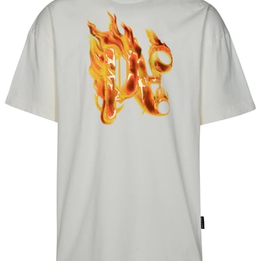 Palm Angels Man T-Shirt Burning Monogram