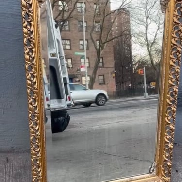 ORNATE MIRROR with antiquing