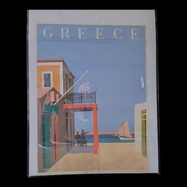 Vintage Travel Poster Island of Hydra Greece Circa. 1940 