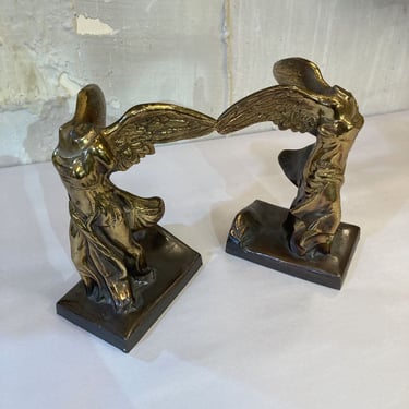 Pair Winged Victory bookends