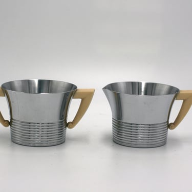 vintage Chase mid-century sugar and creamer 