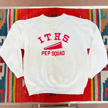 Size M Vintage 1960s 1970s Russell Southern Pep Squad Single V Sweatshirt 