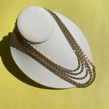 Gold Many Snail Chain Necklace