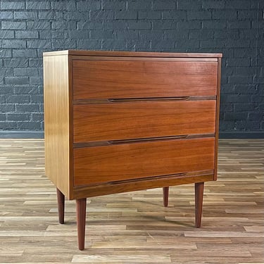 Mid-Century Modern Walnut 3-Drawer Dresser by LA Period, c.1960’s 