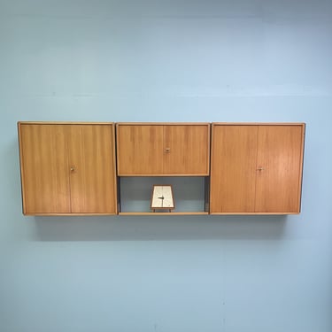 Original mid-century string shelf system, wall shelf from WHB Germany, 1950s 