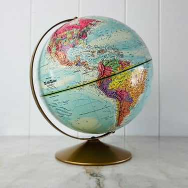 Vintage Globe, 1980s Reploge World Nation 12