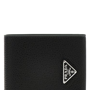 Prada Men Logo Leather Wallet