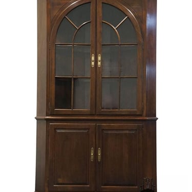 ETHAN ALLEN Georgian Court Traditional Style Solid Cherry 45" Corner China Cabinet 11-6226 