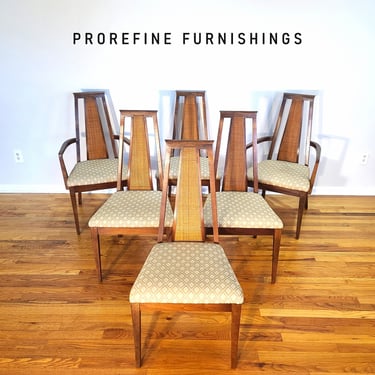 Mid Century American of Martinsville Set of Six Dining Chairs 