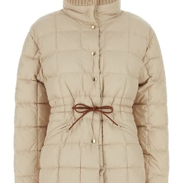 Moncler Woman Sand Polyester Antigone Down Jacket