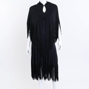 Fringe Shawl & Dress Set