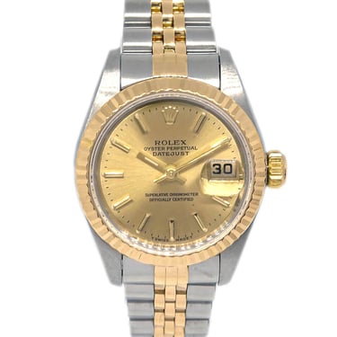 Rolex Oyster Perpetual Datejust 26mm Ref.69173 Watch 18KYG SS