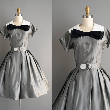 vintage 1950s Fred Rothschild Dress - Size Medium 