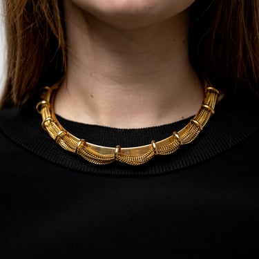 Bichat Torque Gold Plated Brass Necklace