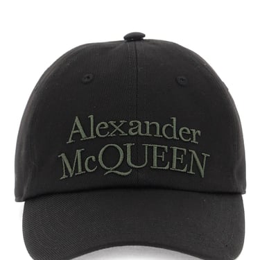 Alexander Mcqueen Baseball Cap With Embroidered Logo Men