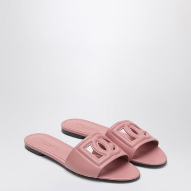 Dolce&Gabbana Pink Leather Slipper Women