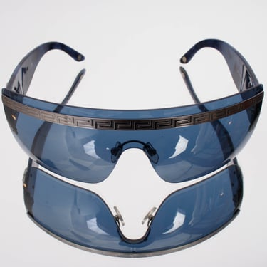 Versace Marbled Shield Sunglasses