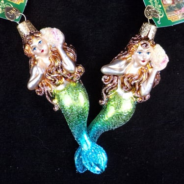 cj/ Nautical Themed Christmas Ornament - Mermaid