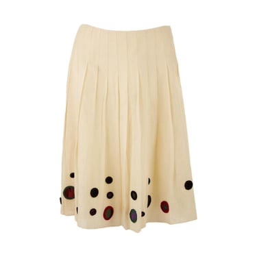 Prada White Circle Skirt
