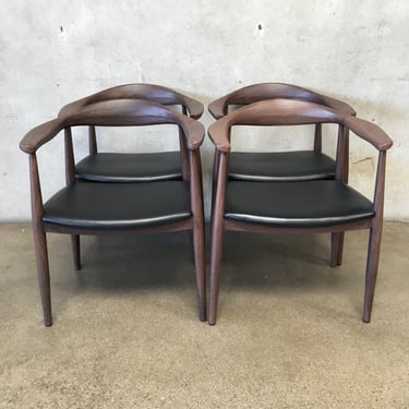 Set of Four Metal Illum Wikkelso Style Chairs