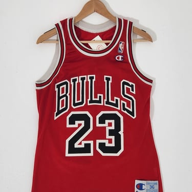 Vintage 1990's CHMAPION Chicago Bulls Michael Jordan #23 Jersey Sz. S (36)