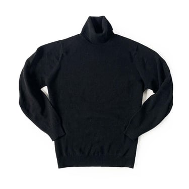THE TBCO. RESERVE BLACK TURTLENECK 100% WOOL MADE IN SCOTLAND
