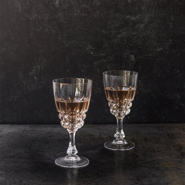 Pair of Vintage Wine Glasses