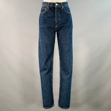 AGOLDE Size 25 90s Pinch Blue Indigo Cotton Straight Button Fly Jeans