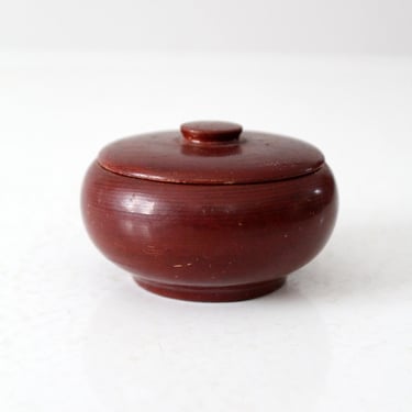 vintage California redwood box 